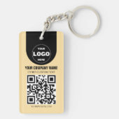 Aangepast Logo & QR Code Sleutelhanger | Zakelijke (achterkant)