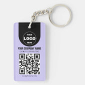 Aangepast Logo & QR Code Sleutelhanger | Zakelijke (achterkant)