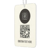 Aangepast Logo QR Code Tekst Zakelijk Branding Des Luchtverfrisser (Links)