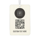 Aangepast Logo QR Code Tekst Zakelijk Branding Des Luchtverfrisser (Achterkant)