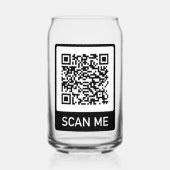 Aangepast logo QR-code zakelijk Blikvorm Glas (Voorkant)