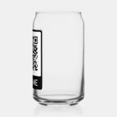 Aangepast logo QR-code zakelijk Blikvorm Glas (Links)