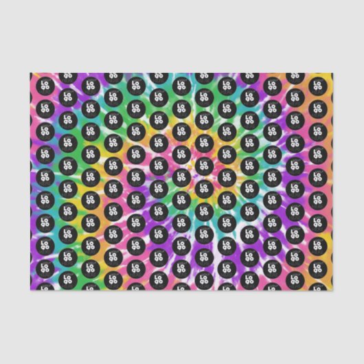 Aangepast Logo-regenboogstraffenpapier voor afdruk Tissuepapier (Voorkant)