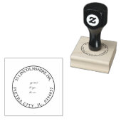 Aangepast logo Retouradres Cinzel-lettertype Rubberstempel (Gestempeld)