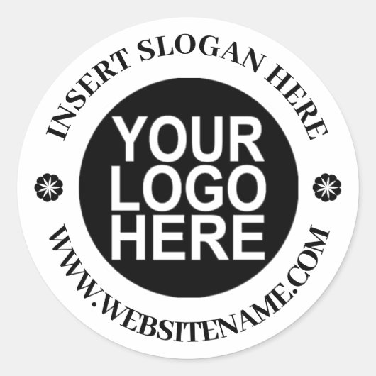 Aangepast logo ronde sticker (Voorkant)