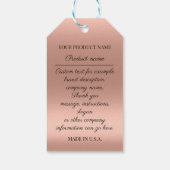 Aangepast Logo Roos Cadeaulabel (Achterkant)