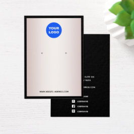 Aangepast Logo Roos Gold toevoegen met juwelenweer Visitekaartje