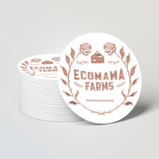 Aangepast Logo Roos ProbeerMeTester Steekproef SWh Ronde Sticker