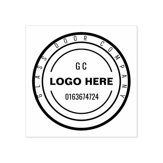 Aangepast LOGO Rubberstempel (Afrduk)