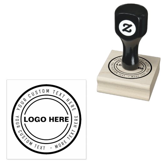 Aangepast LOGO Rubberstempel (Gestempeld)
