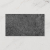 Aangepast logo ruw donkergrijs beton visitekaartje (Achterkant)
