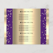 Aangepast logo schoonheid make-up prijs gouden con flyer (Achterkant)