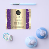 Aangepast logo schoonheid make-up prijs gouden con flyer (Enkel)