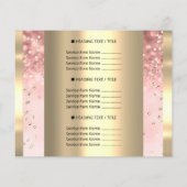 Aangepast logo schoonheid make-up prijslijst Roos Flyer (Achterkant)