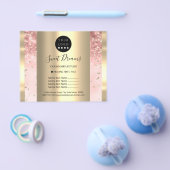 Aangepast logo schoonheid make-up prijslijst Roos Flyer (Enkel)