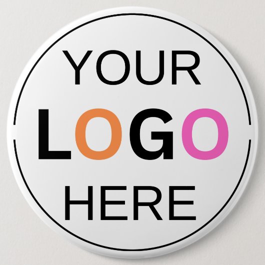 Aangepast Logo Simpele Pin/ Ronde Button 6,0 Cm (Voorkant)