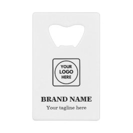 Aangepast logo & slogan Zakelijke creditcardontwer Creditkaart Flessenopener