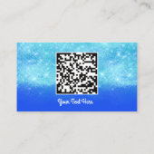 Aangepast Logo sociaal goud QR-code (blauw) Visitekaartje (Achterkant)