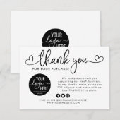 Aangepast Logo sociaal mediakopschrift dan Kaart (Voorkant / Achterkant)