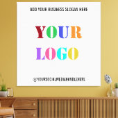 Aangepast Logo Social Media Canvas Voorbeeld Afdruk (Insitu (Woonkamer))