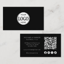 Aangepast logo sociale icoon QR-code professioneel
