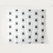 Aangepast logo stap- en herhalingsfotohokje achter wandkleed (Voorkant (horizontaal))