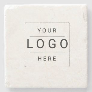 Aangepast logo stenen onderzetter