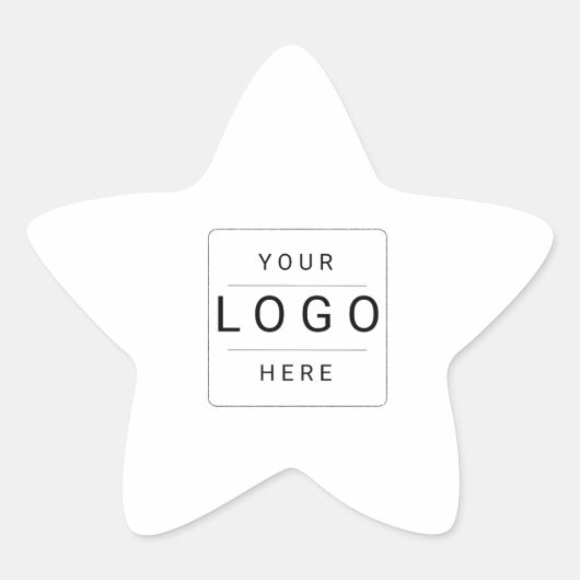 Aangepast logo ster sticker (Voorkant)
