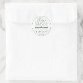 Aangepast logo sticker voor huisdierenwinkel (Tas)