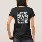 Aangepast Logo T-shirt met Back QR (Achterkant)
