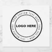 Aangepast Logo & Tekst Bierglas | Gepersonaliseerd Bier Etiket (Enkel label)
