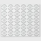 Aangepast logo & tekst  cadeaupapier (Vlak)