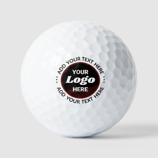 Aangepast logo & tekst – gepersonaliseerd zakelijk golfballen (Voorkant)