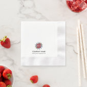 Aangepast Logo+Tekst Papier servet (Insitu)