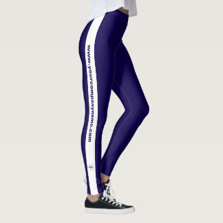 Aangepast logo & tekst promotionele marineblauw en leggings