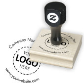 Aangepast logo / tekst rubberstempel