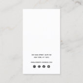 Aangepast Logo toevoegen Ketting en deksel Visitekaartje (Achterkant)