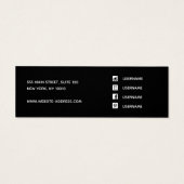 Aangepast Logo toevoegen Veroorbaar beeldscherm Mini Visitekaartjes (Achterkant)