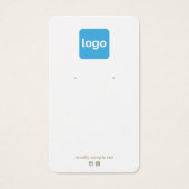 Aangepast Logo toevoegen Veroorbare weergavekaart Visitekaartje (Voorkant)