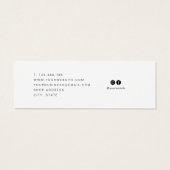 Aangepast Logo toevoegen waarmee juwelen worden ge Mini Visitekaartjes (Achterkant)