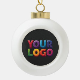 Aangepast logo|Upload je logo | Zakelijk & Merk Keramische Bal Ornament