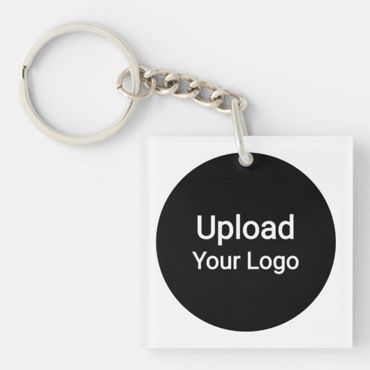 Aangepast logo uploaden | Gepersonaliseerd bedrijf Sleutelhanger (voorkant)