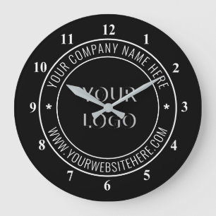 Aangepast logo Uw bedrijf kantoor stempel Personal Grote Klok