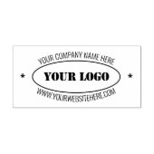 Aangepast logo Uw bedrijfsnaam Gepersonaliseerd Zelfinktende Stempel (Design)
