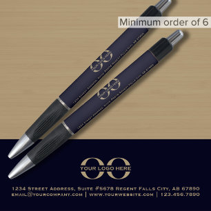 Aangepast logo van het bedrijf Navy Blue Pen