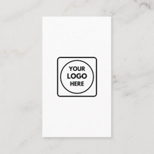 Aangepast logo Verticale minimalistische moderne Visitekaartje