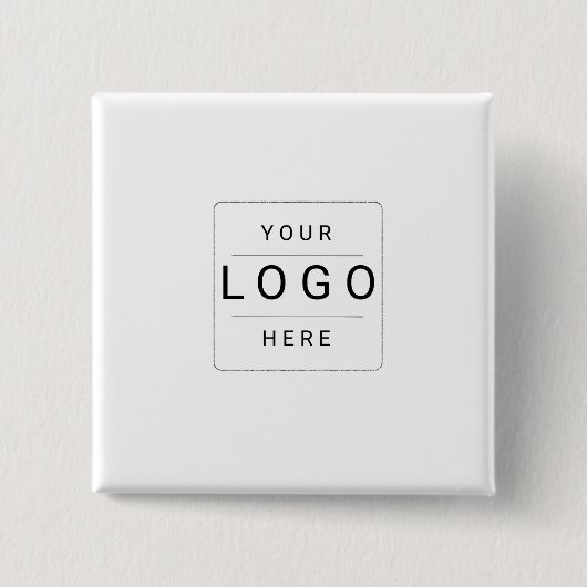 Aangepast logo vierkante button 5,1 cm (Voorkant)