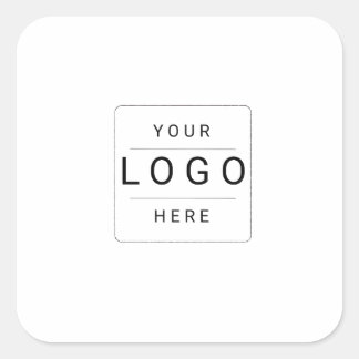 Aangepast logo vierkante sticker