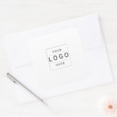 Aangepast logo vierkante sticker (Envelop)