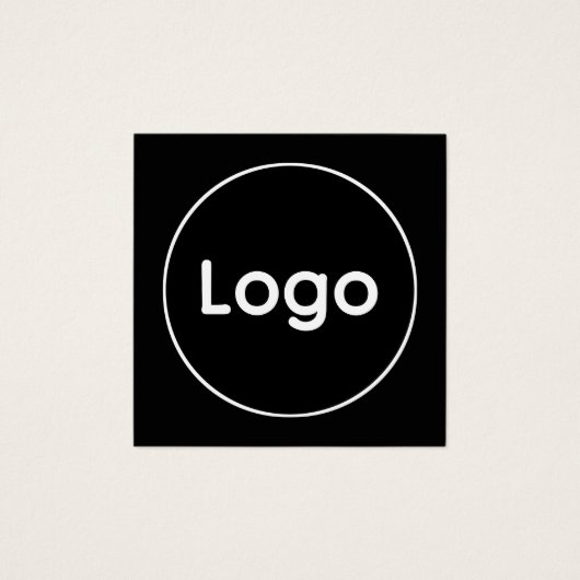 Aangepast logo  vierkante visitekaartjes (Voorkant)